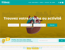 Tablet Screenshot of kideaz.com